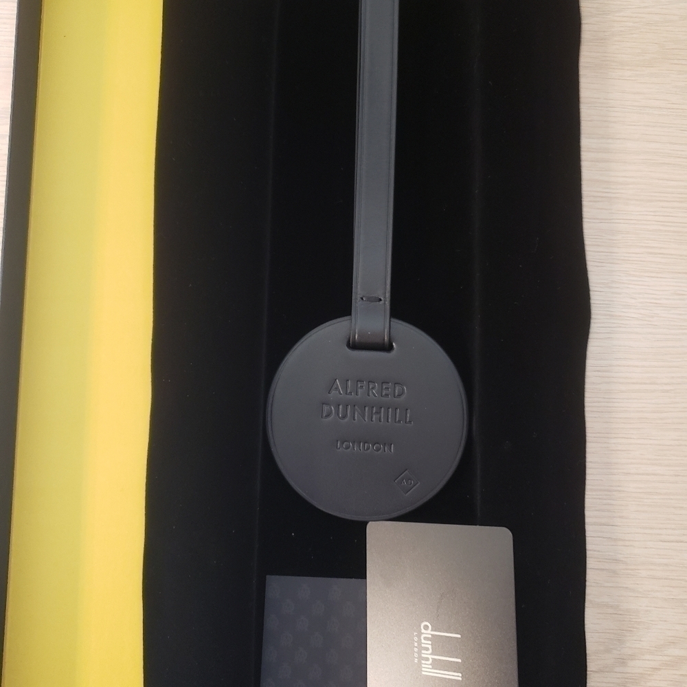 DUNHILL Duke Leather Luggage Tag ( NEW IN BOX) - Picture 4 of 7